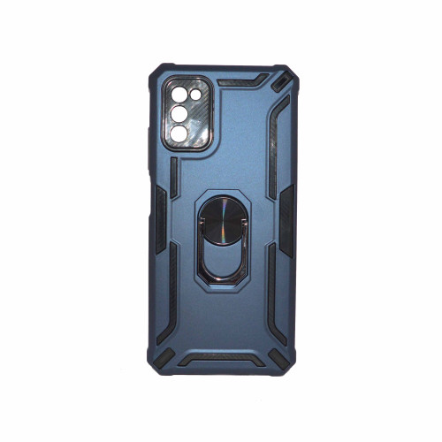 SAMSUNG A02S-A03S Dark Blue Samsung Armor Cover Military Grade Protection Built-in Kickstand Car Holder Mobile Phone Case